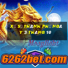 xổ số thành phố ngày 3 tháng 10