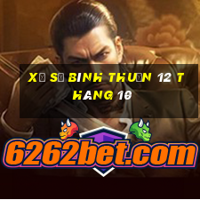 xổ số bình thuận 12 tháng 10