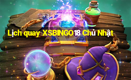 Lịch quay XSBINGO18 Chủ Nhật