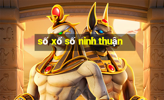 số xổ số ninh thuận