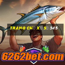 Trang chủ Xổ số 345