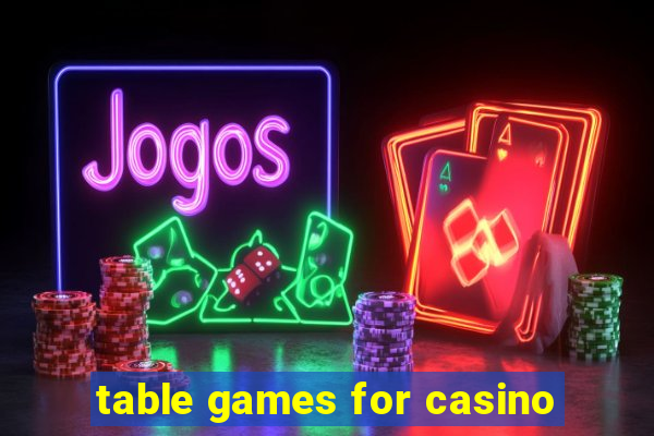 table games for casino