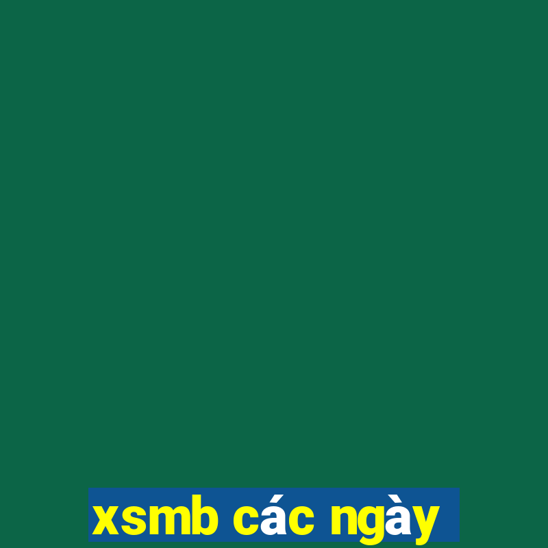 xsmb các ngày