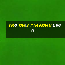 trò chơi pikachu 2003