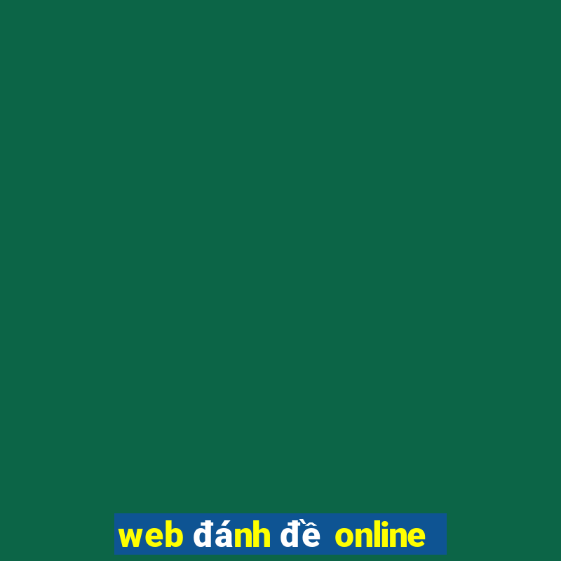 web đánh đề online