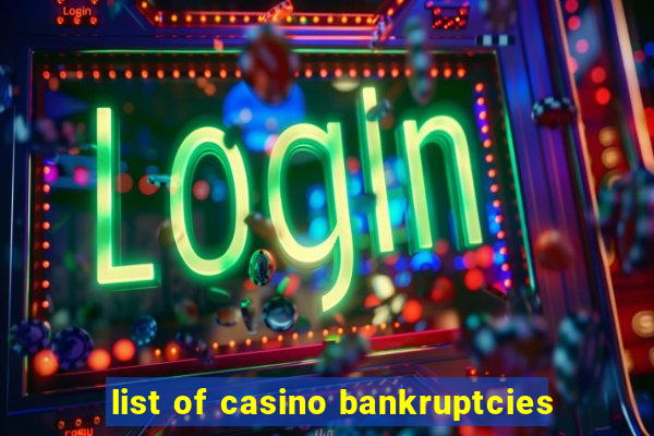 list of casino bankruptcies