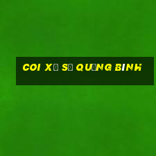 coi xổ số quảng bình