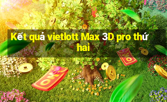 Kết quả vietlott Max 3D pro thứ hai