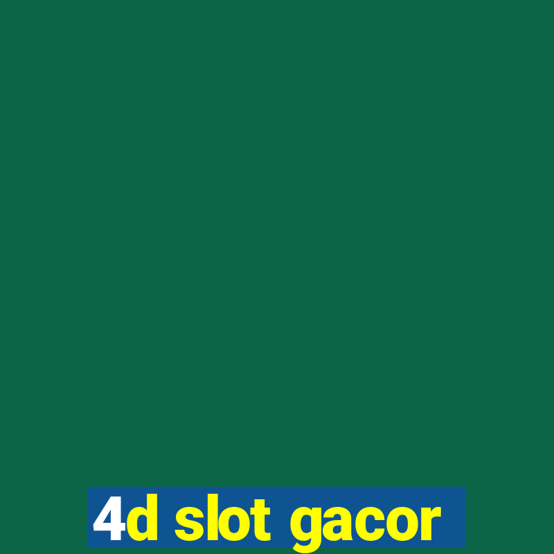 4d slot gacor