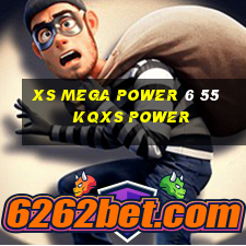 xs mega power 6 55  kqxs power