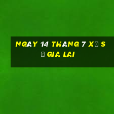 ngày 14 tháng 7 xổ số gia lai