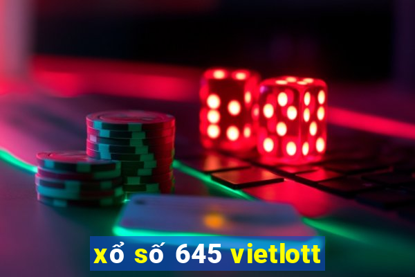 xổ số 645 vietlott