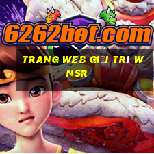 Trang web giải trí wnsr