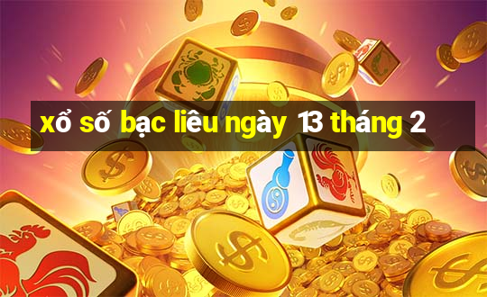 xổ số bạc liêu ngày 13 tháng 2