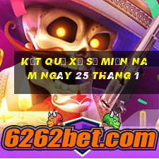 kết quả xổ số miền nam ngày 25 tháng 1