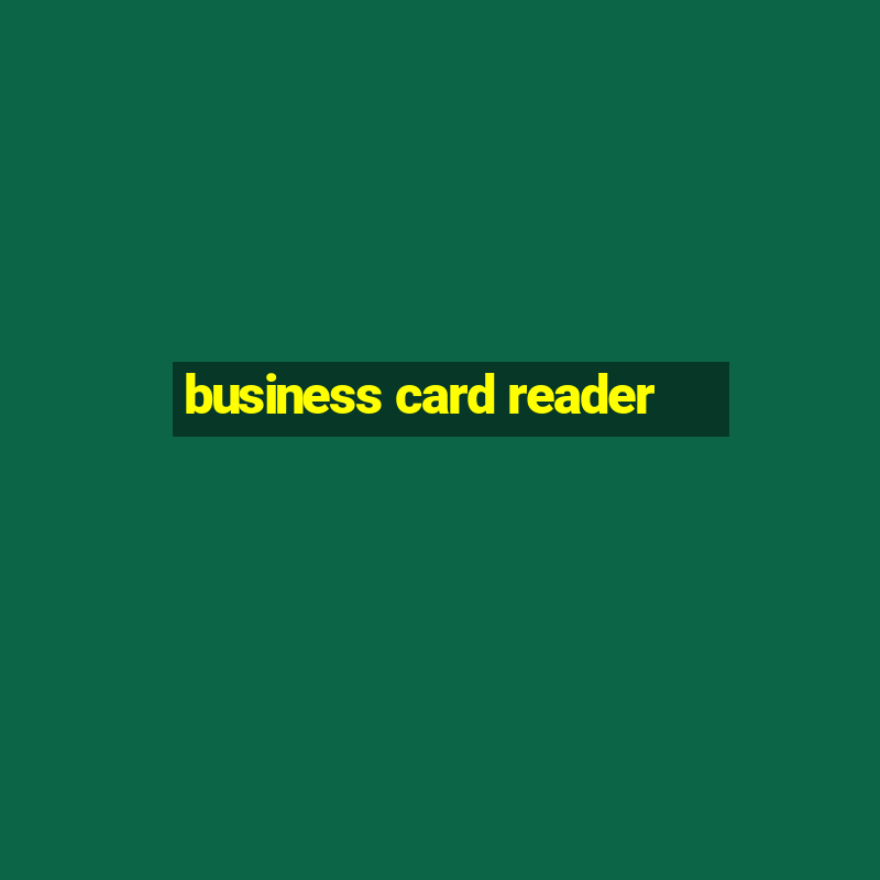 business card reader