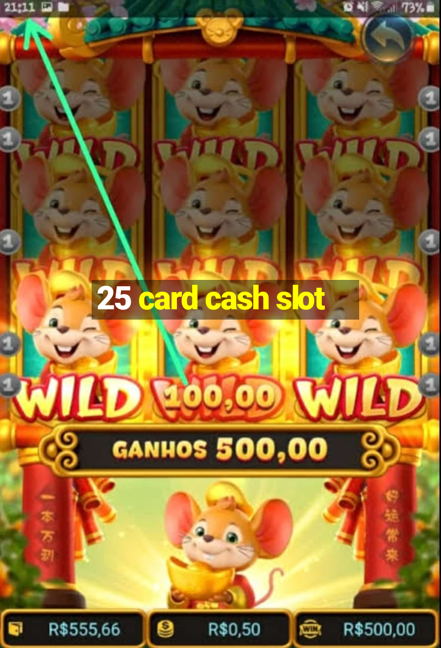 25 card cash slot