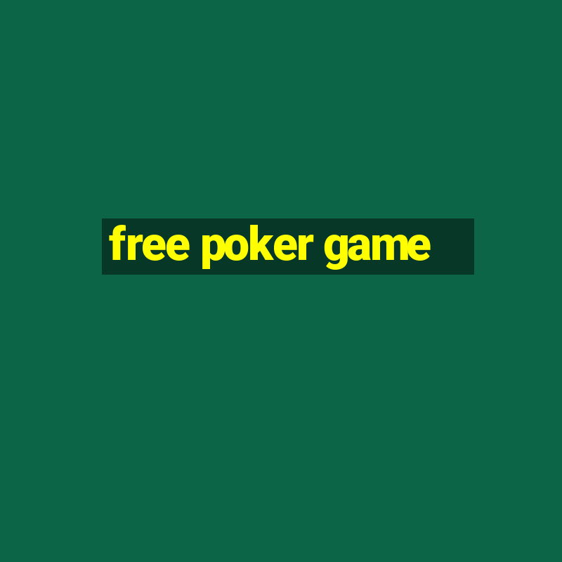 free poker game