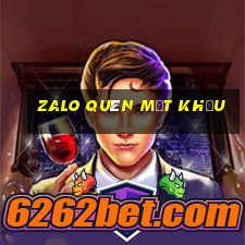 zalo quên mật khẩu