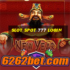 slot spot 777 login