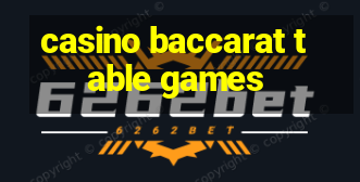 casino baccarat table games