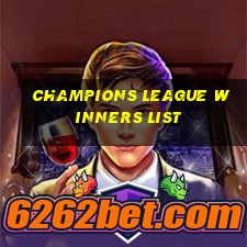 champions league winners list