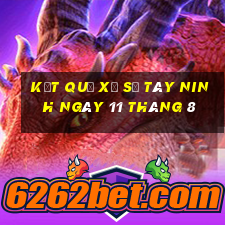 kết quả xổ số tây ninh ngày 11 tháng 8