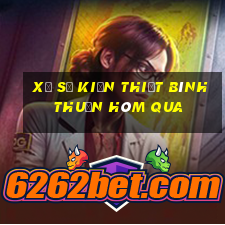 xổ số kiến thiết bình thuận hôm qua