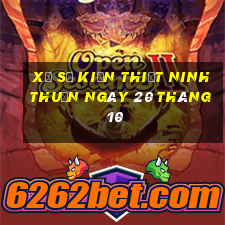 xổ số kiến thiết ninh thuận ngày 20 tháng 10