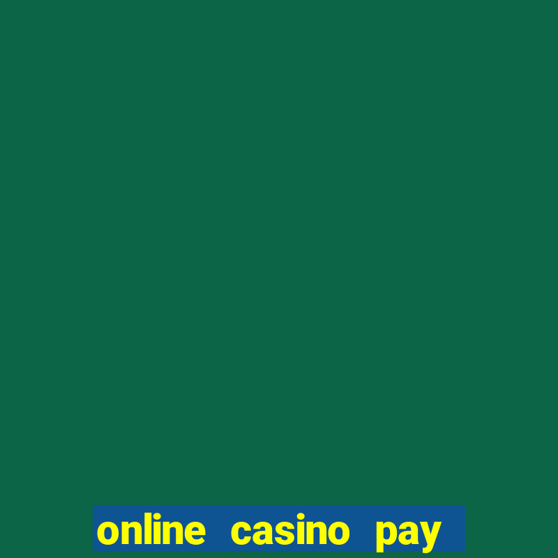 online casino pay by phone bill