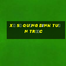 xổ số quảng bình tuần trước