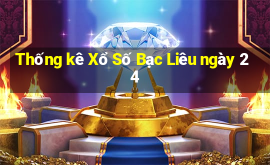 Thống kê Xổ Số Bạc Liêu ngày 24