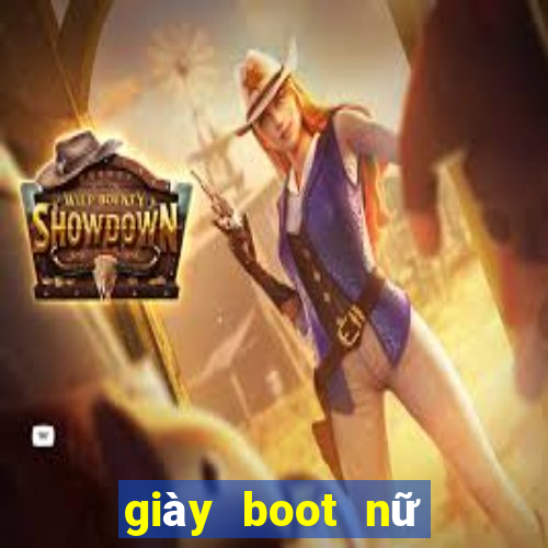 giày boot nữ đế bệt