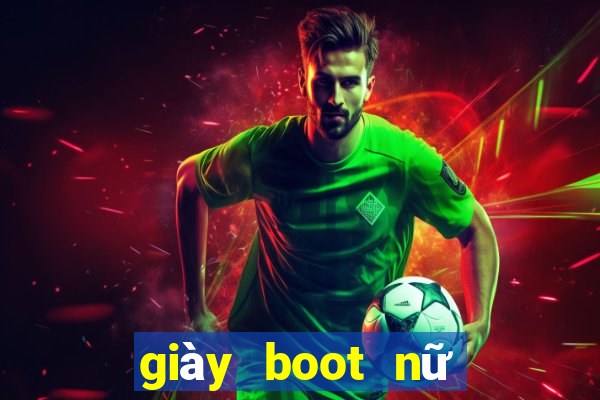 giày boot nữ đế bệt