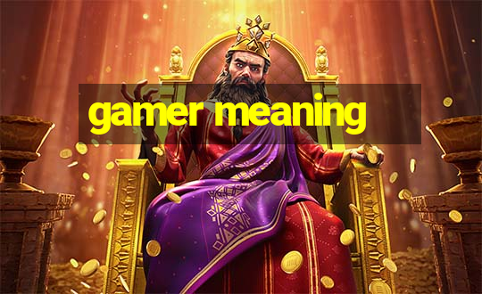 gamer meaning