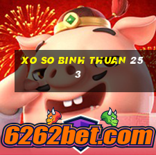 xo so binh thuan 25 3