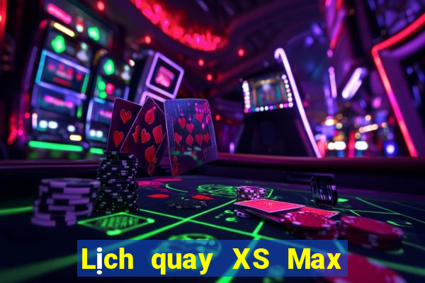 Lịch quay XS Max 4D Thứ 4