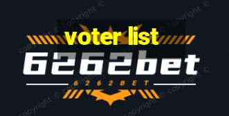 voter list