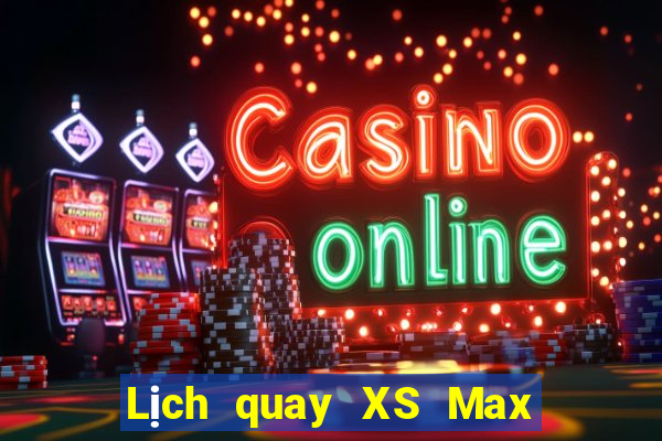 Lịch quay XS Max 4D Chủ Nhật