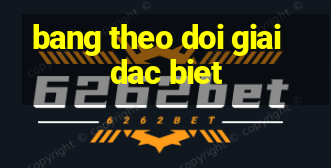 bang theo doi giai dac biet