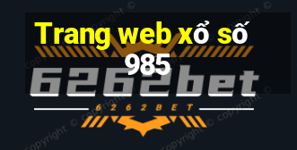 Trang web xổ số 985