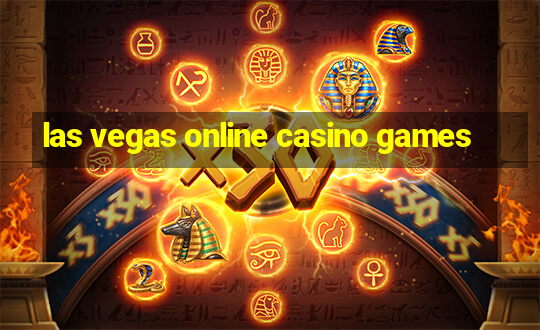 las vegas online casino games