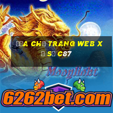 Địa chỉ trang web xổ số c87