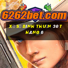 xổ số bình thuận 30 tháng 6