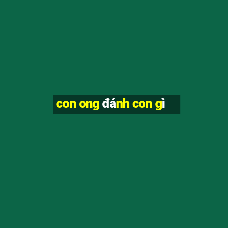 con ong đánh con gì