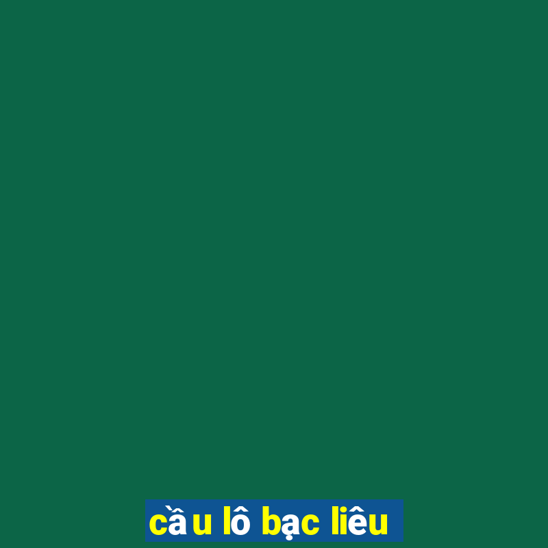 cầu lô bạc liêu