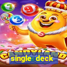 single deck blackjack math