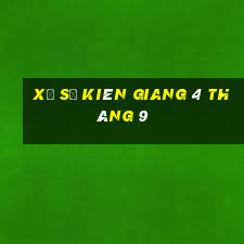 xổ số kiên giang 4 tháng 9