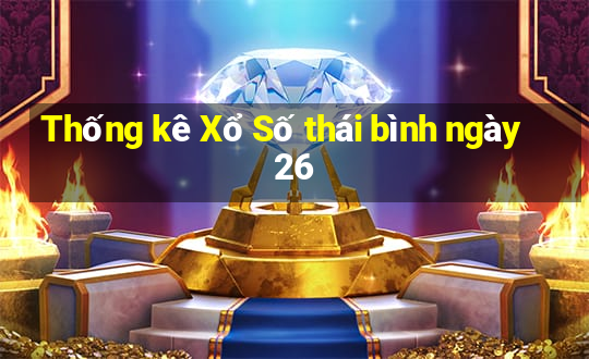 Thống kê Xổ Số thái bình ngày 26