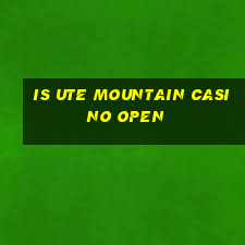 is ute mountain casino open